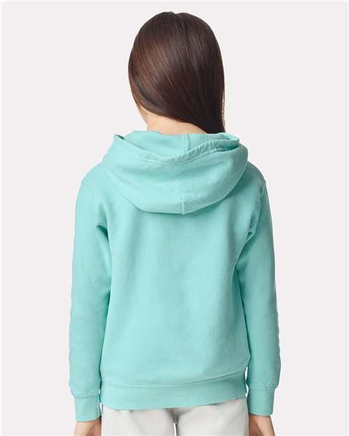 Youth Garment-Dyed Lightweight Fleece Hooded Sweatshirt