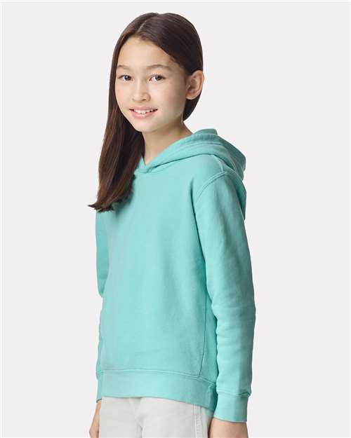 Youth Garment-Dyed Lightweight Fleece Hooded Sweatshirt