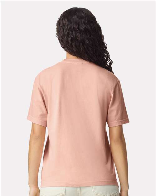Unisex Garment-Dyed Heavyweight Pocket T-Shirt – On Model – Back