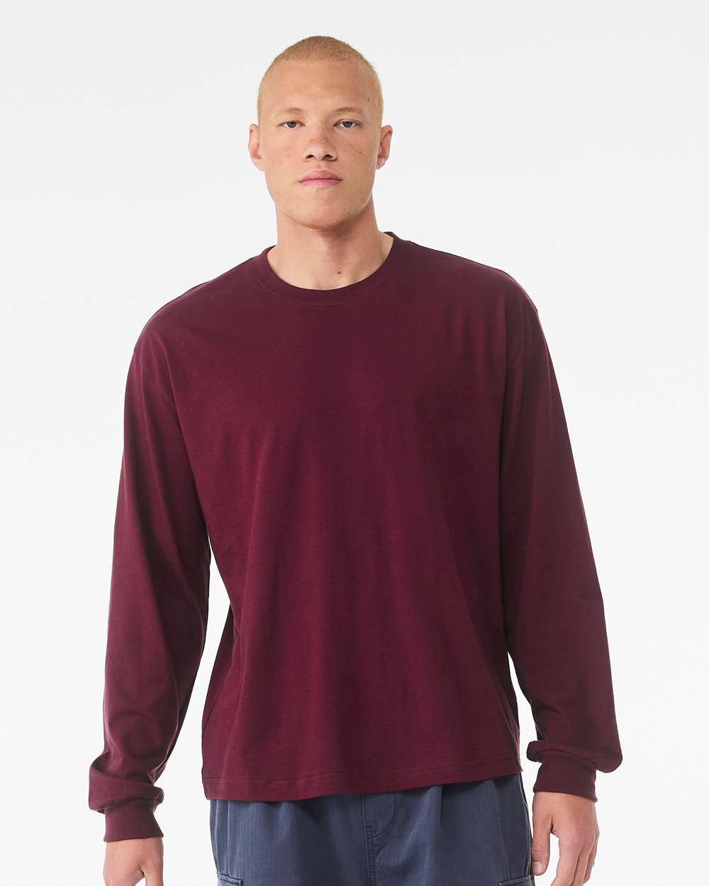 🔥 BELLA + CANVAS Men 6 oz. Heavyweight Cotton Long Sleeve Tee Up To 3XL 3511 - Picture 27 of 67