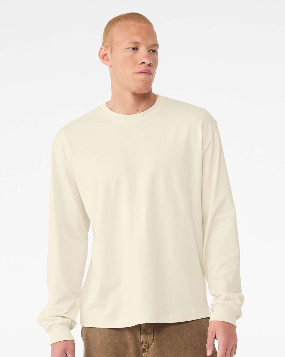 🔥 BELLA + CANVAS Men 6 oz. Heavyweight Cotton Long Sleeve Tee Up To 3XL 3511 - Picture 33 of 67