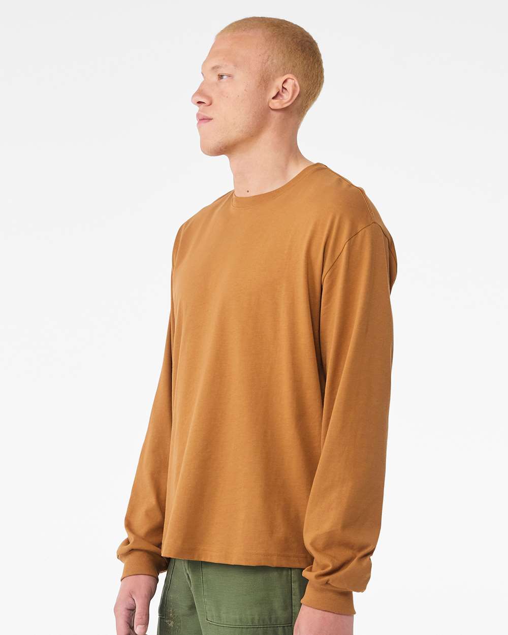 🔥 BELLA + CANVAS Men 6 oz. Heavyweight Cotton Long Sleeve Tee Up To 3XL 3511 - Picture 50 of 67