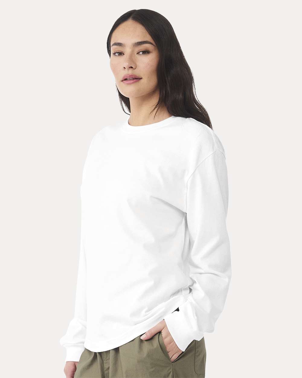 🔥 BELLA + CANVAS Men 6 oz. Heavyweight Cotton Long Sleeve Tee Up To 3XL 3511 - Picture 62 of 67