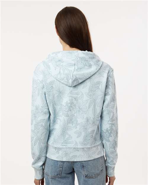 Women's Maddie Floral Print Hooded Sweatshirt – On Model – Back