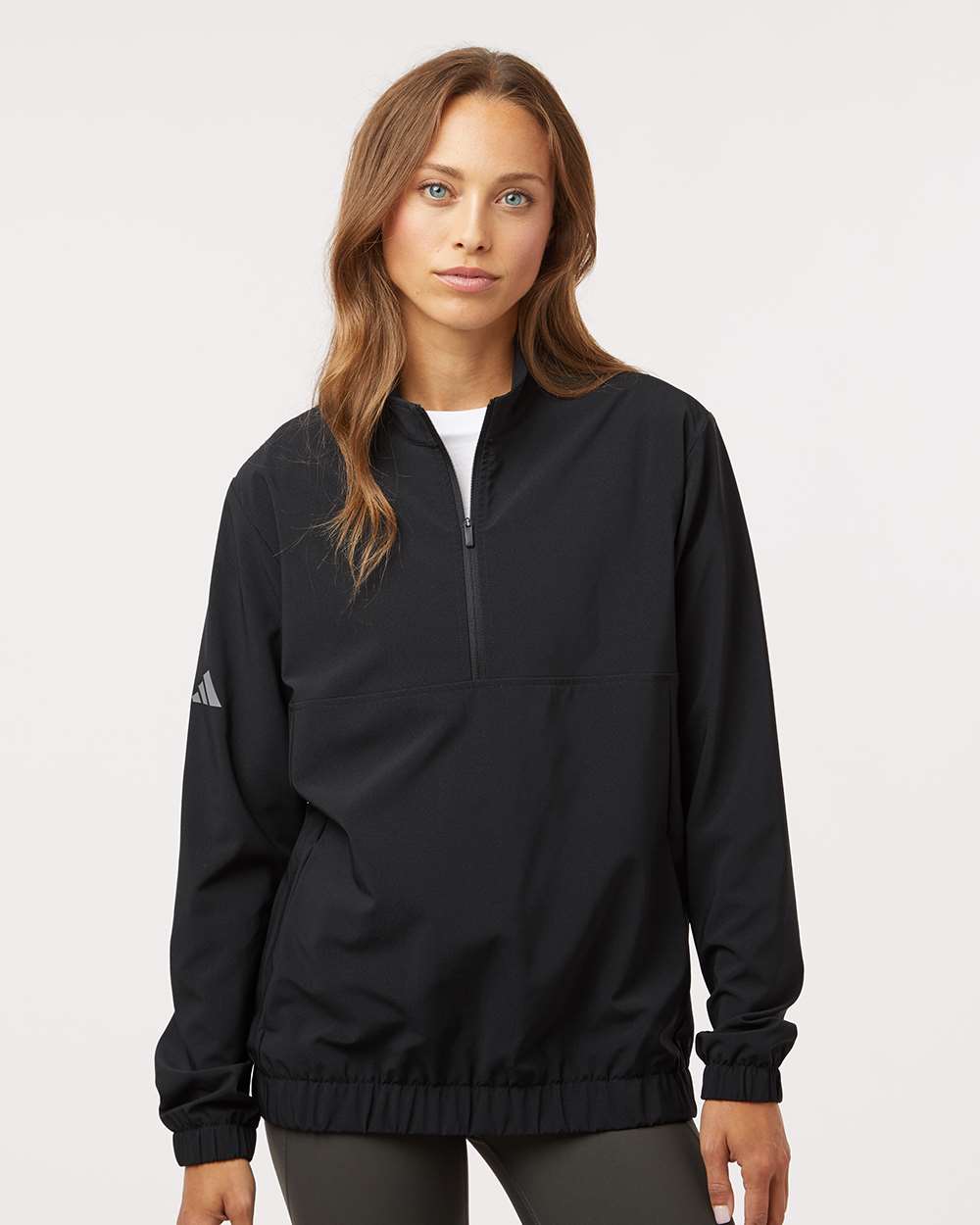 Adidas A706 - Women's Stretch Woven Half-Zip Pullover