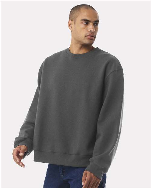 Unisex 10 oz. Heavyweight Crewneck Sweatshirt – On Model – Side