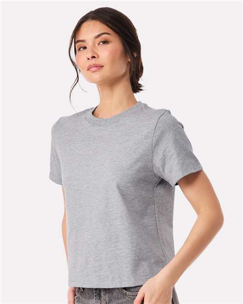 Women's 6 oz. Heavyweight Tee – On Model – Side