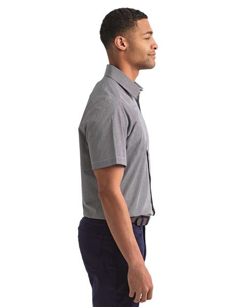 Men's Microcheck Gingham Cotton Shirt