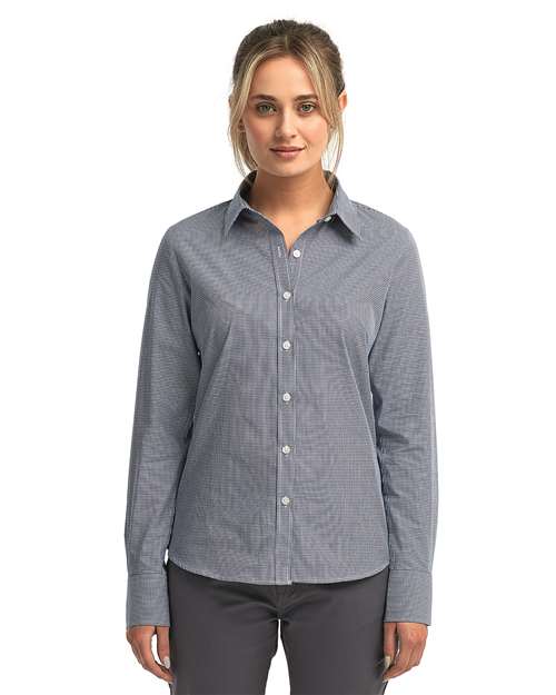 Women's Microcheck Gingham Cotton Shirt