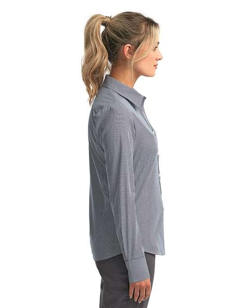 Women's Microcheck Gingham Cotton Shirt