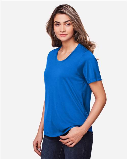 Women's Fusion ChromaSoft™ Performance T-Shirt – On Model – Side