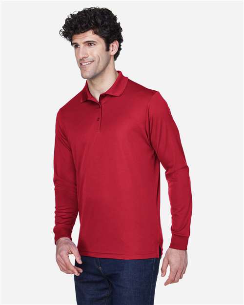 Men's Pinnacle Performance Long Sleeve Piqué Polo