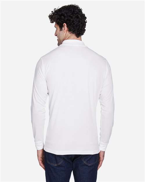 Men's Pinnacle Performance Long Sleeve Piqué Polo