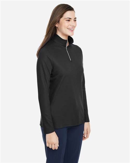 Women's Fusion ChromaSoft™ Pique Quarter-Zip Pullover