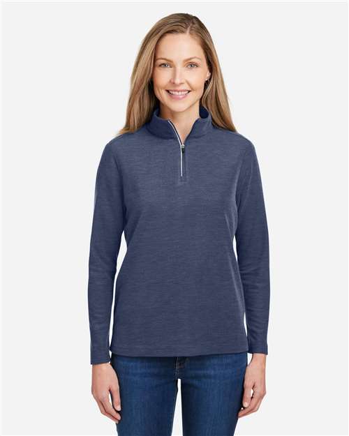 Women's Fusion ChromaSoft™ Pique Quarter-Zip Pullover
