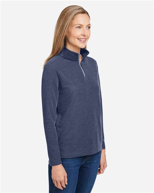 Women's Fusion ChromaSoft™ Pique Quarter-Zip Pullover