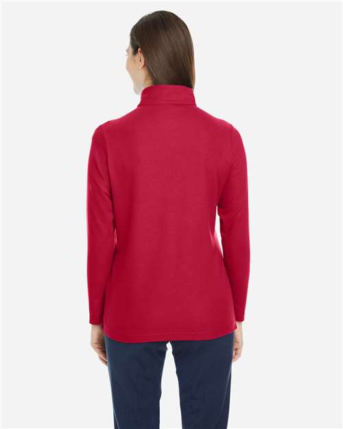 Women's Fusion ChromaSoft™ Pique Quarter-Zip Pullover