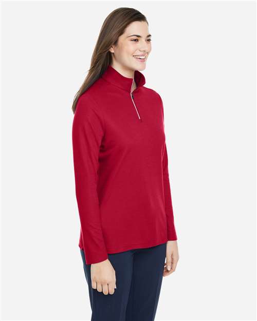 Women's Fusion ChromaSoft™ Pique Quarter-Zip Pullover