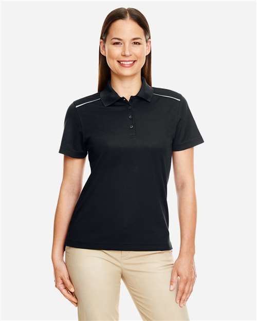 Women's Radiant Performance Piqué Polo with Reflective Piping