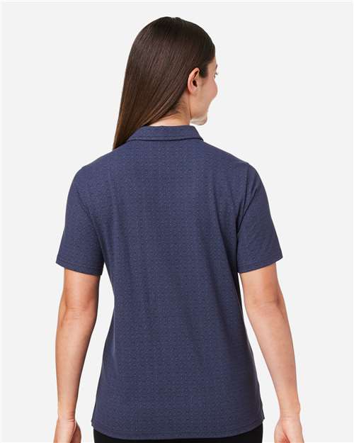 Women's Crownlux Performance® Geo Polo – On Model – Back