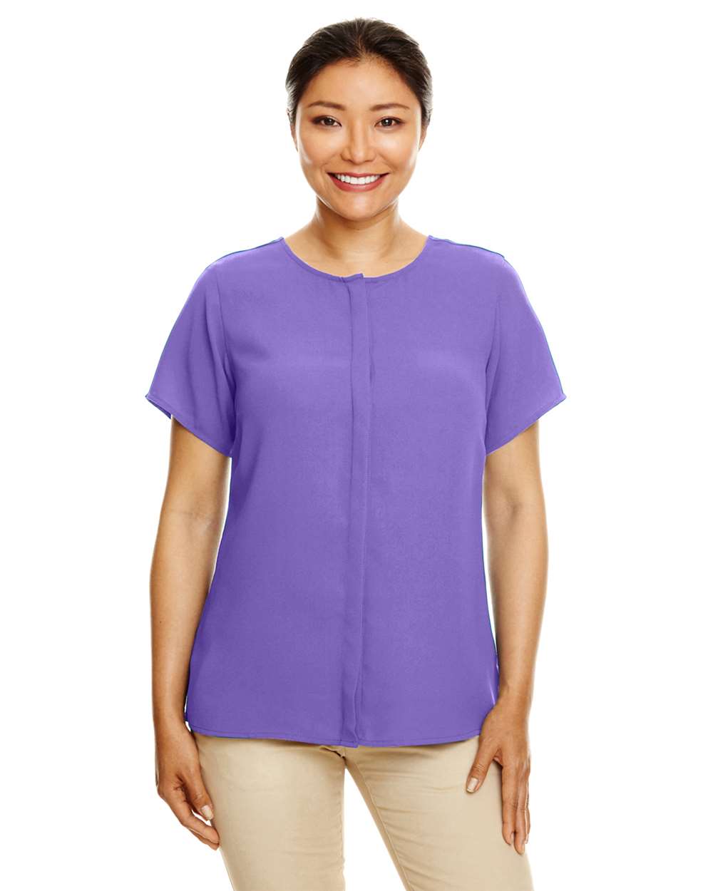 🔥 Devon & Jones Women Perfect Fit Crepe Blouse flattering Up To 3XL DP612W - Picture 15 of 29