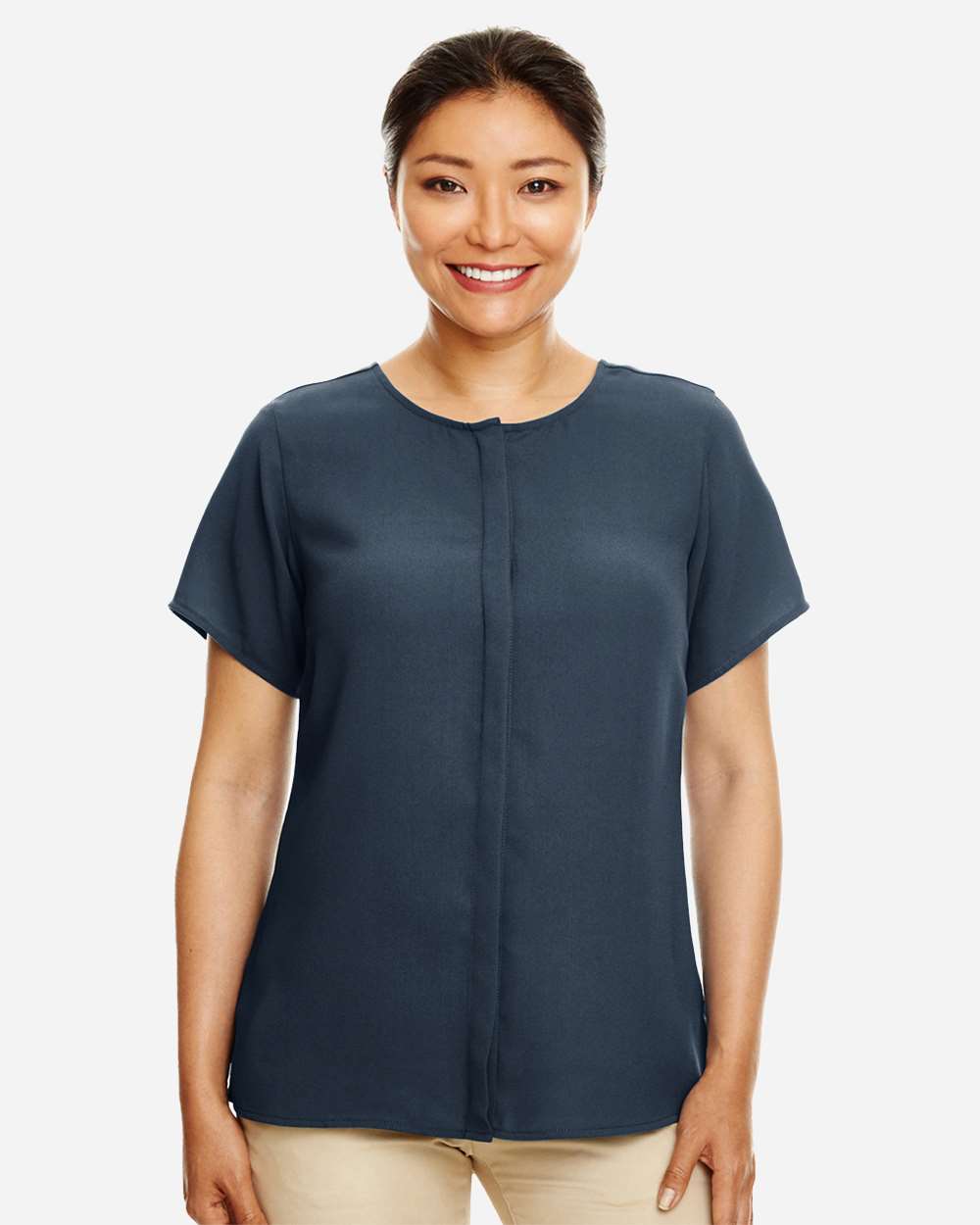 🔥 Devon & Jones Women Perfect Fit Crepe Blouse flattering Up To 3XL DP612W - Picture 23 of 29