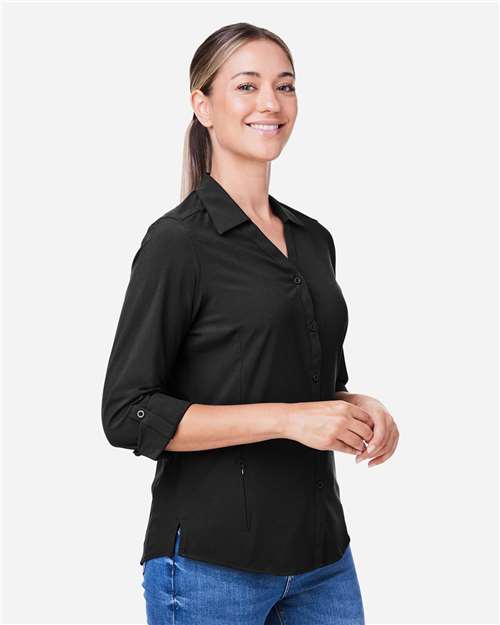 Women's Ultra UVP® Marina Shirt – On Model – Side