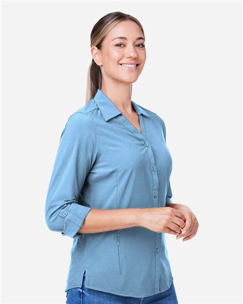 Women's Ultra UVP® Marina Shirt – On Model – Side
