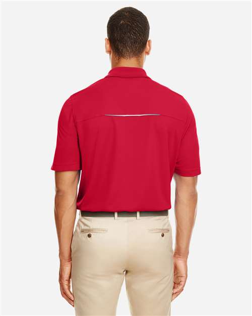 Men's Radiant Performance Piqué Polo with Reflective Piping