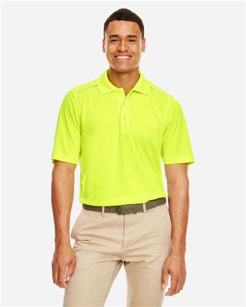 Men's Radiant Performance Piqué Polo with Reflective Piping