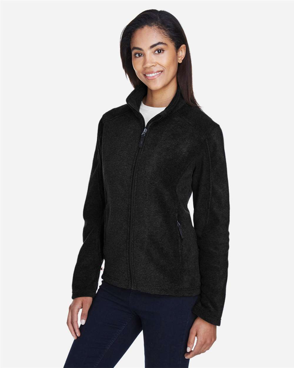 🔥 CORE365 Women Journey Fleece Jacket pockets Audio port Up