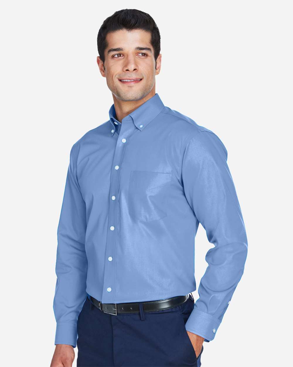 ๐ฅ Devon & Jones Men's Crown Collection Oxford Woven Dress Shirt Up To 4XL D630 - Picture 7 of 16