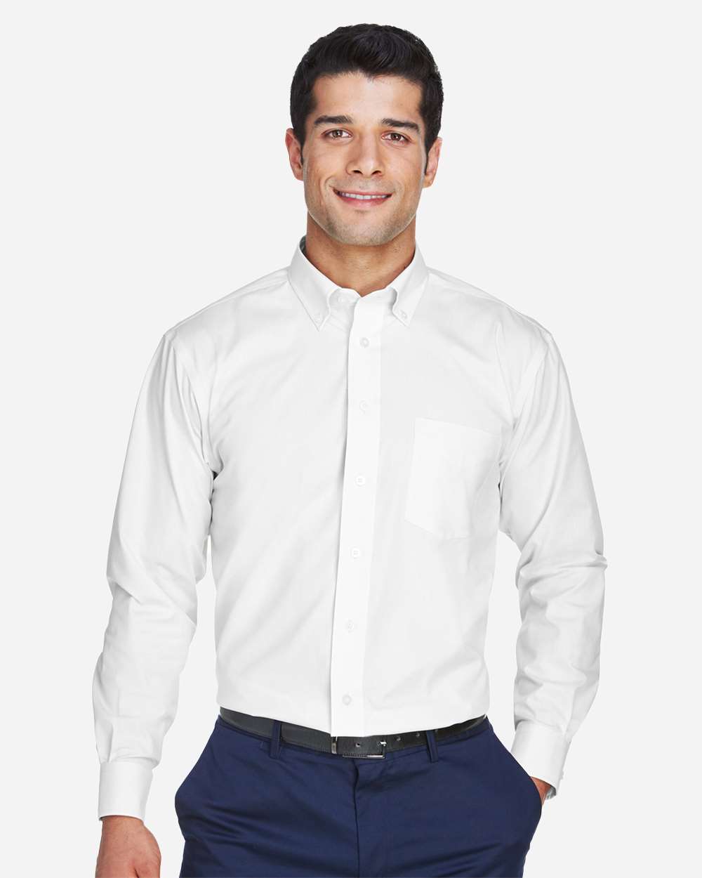 ๐ฅ Devon & Jones Men's Crown Collection Oxford Woven Dress Shirt Up To 4XL D630 - Picture 13 of 16