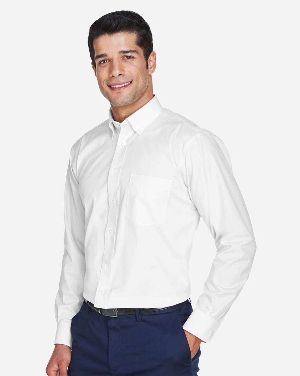 ๐ฅ Devon & Jones Men's Crown Collection Oxford Woven Dress Shirt Up To 4XL D630 - Picture 12 of 16