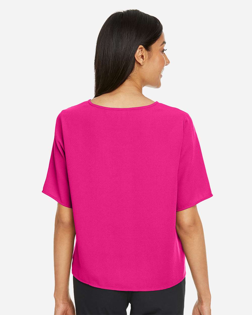 🔥 Devon & Jones Women Perfect Fit Tie Front Blouse Shirt Up To 3XL DP617W - Picture 13 of 37