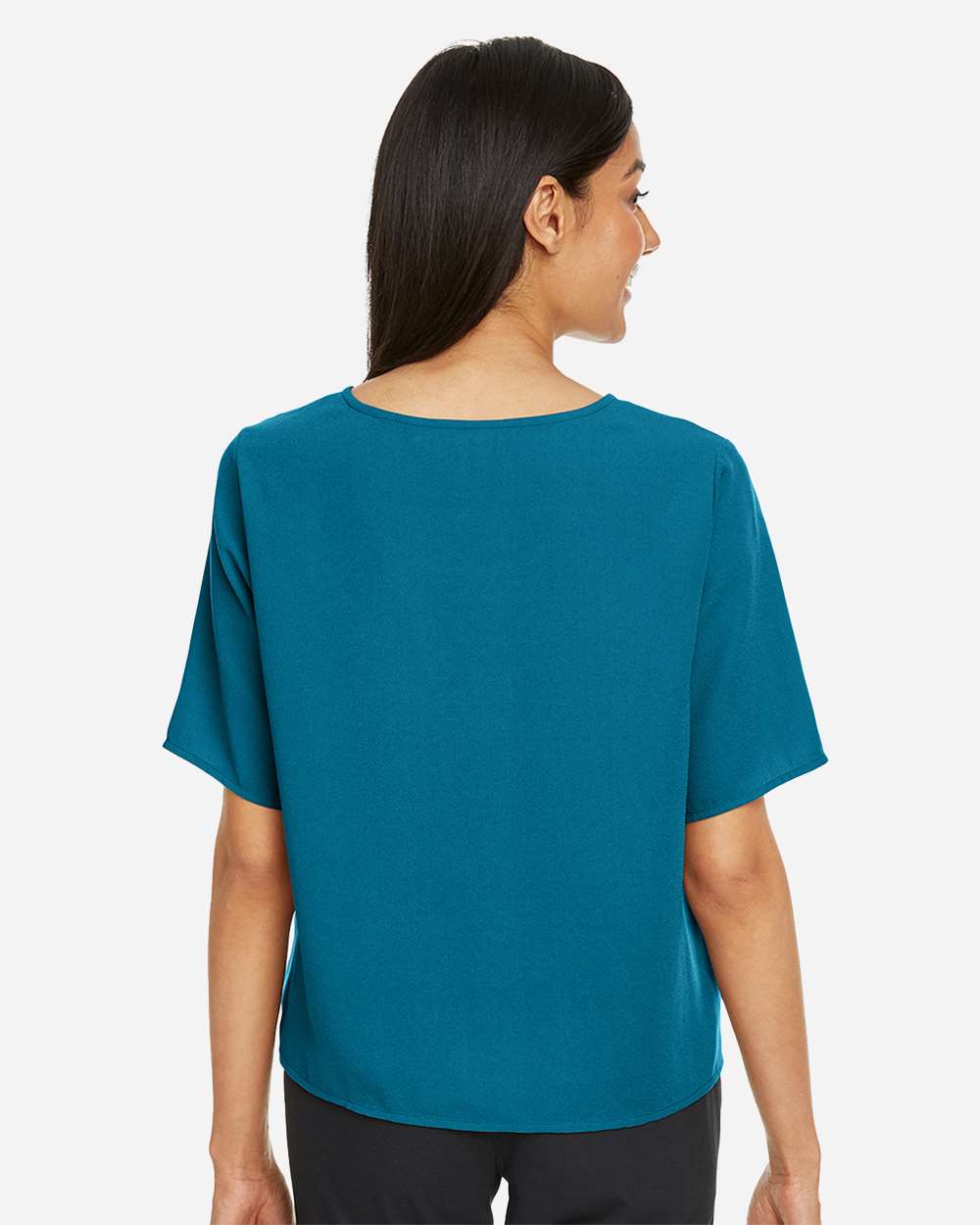 🔥 Devon & Jones Women Perfect Fit Tie Front Blouse Shirt Up To 3XL DP617W - Picture 19 of 37