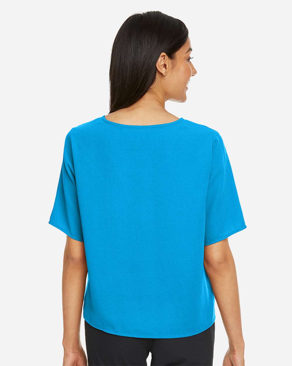 🔥 Devon & Jones Women Perfect Fit Tie Front Blouse Shirt Up To 3XL DP617W - Picture 37 of 37