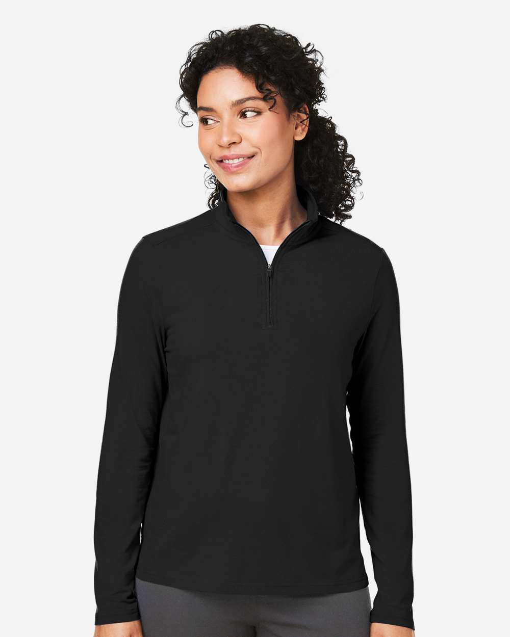 🔥 Devon & Jones Women Raleigh Stretch Quarter-Zip Pullover Up To 3XL DG425W - Picture 3 of 26