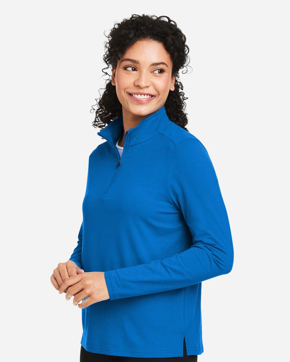 🔥 Devon & Jones Women Raleigh Stretch Quarter-Zip Pullover Up To 3XL DG425W - Picture 7 of 26