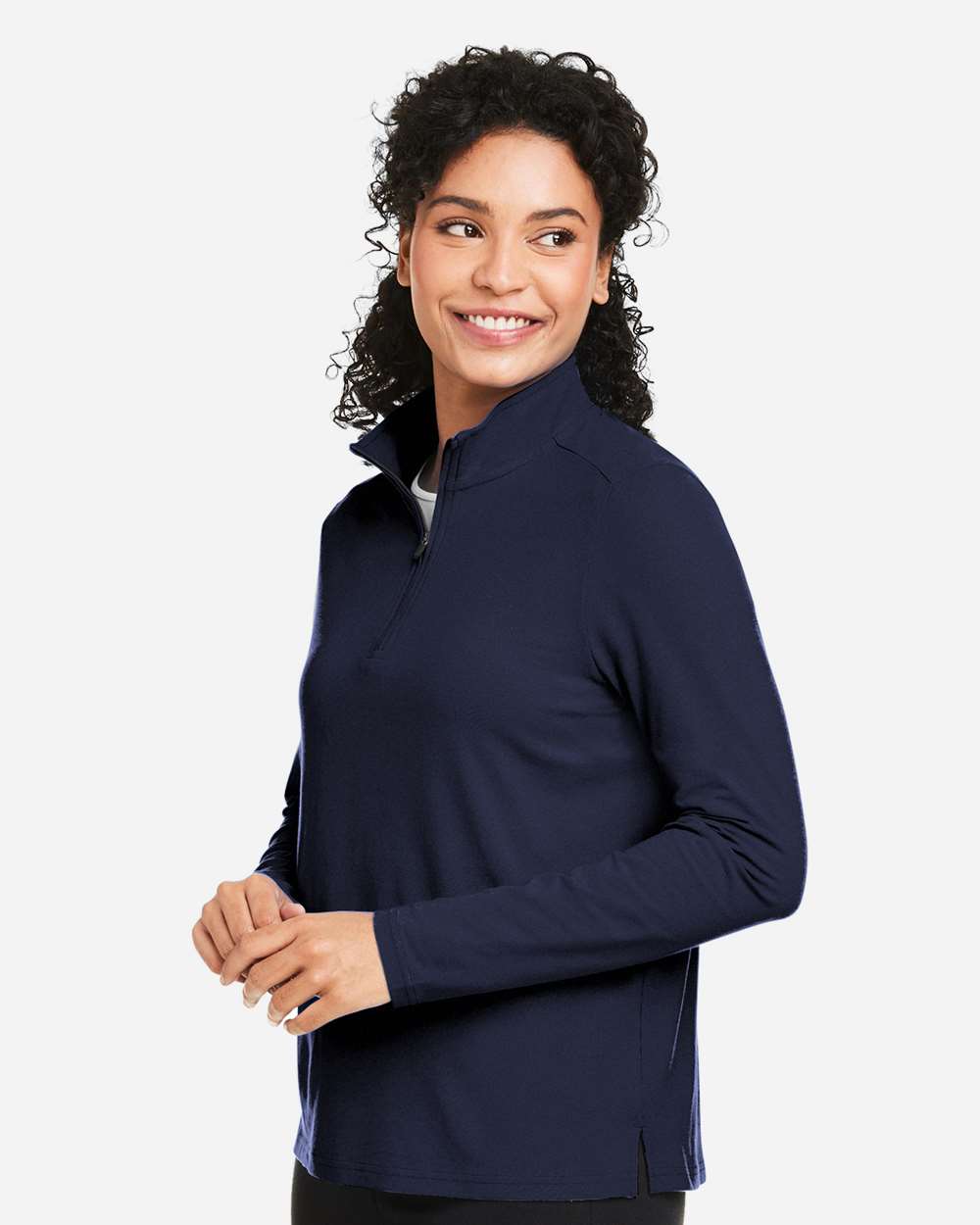 🔥 Devon & Jones Women Raleigh Stretch Quarter-Zip Pullover Up To 3XL DG425W - Picture 17 of 26