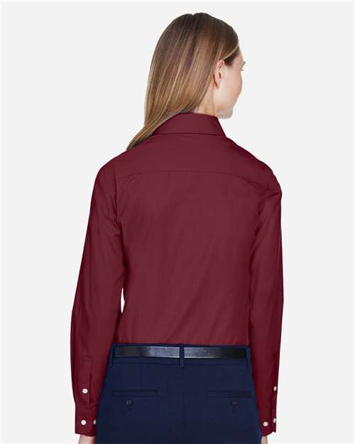 Women's Crown Collection® Broadcloth Woven Dress Shirt