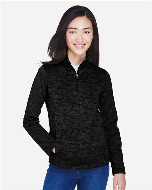 Devon & Jones DG798W - Women's Newbury Mélange Fleece Quarter-Zip
