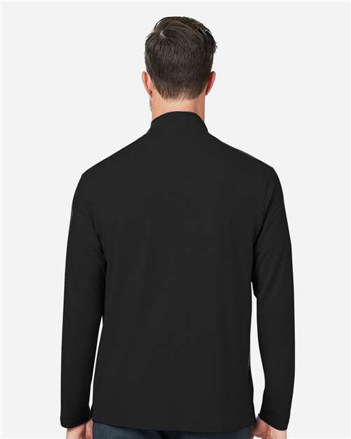 Men's Raleigh Stretch Quarter-Zip Pullover – On Model – Back