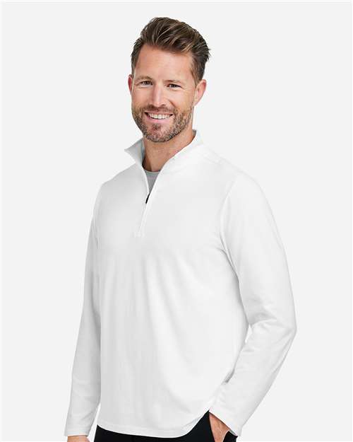 Men's Raleigh Stretch Quarter-Zip Pullover – On Model – Side