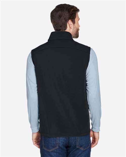 Men's Cruise Two-Layer Fleece Bonded Soft Shell Vest – On Model – Back