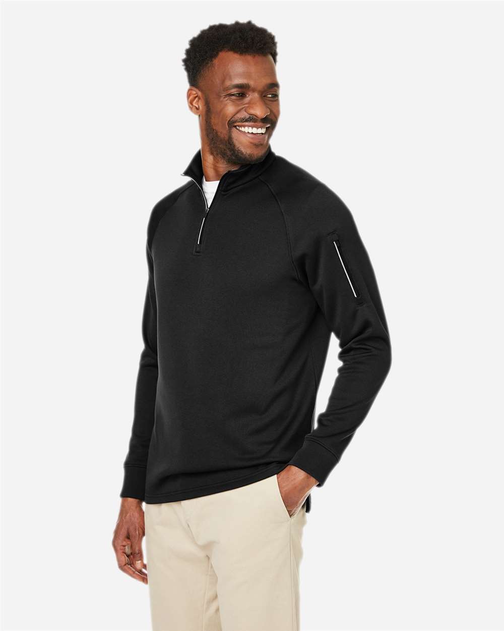 CORE365 CE801 - Unisex Fusion ChromaSoft™ Fleece Quarter-Zip Pullover