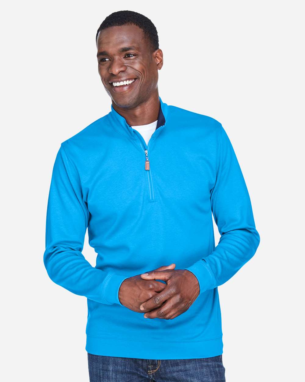 🔥 Devon & Jones Men's DRYTEC20 Performance Quarter-Zip Pullover Up To 4XL DG479 - Picture 18 of 26