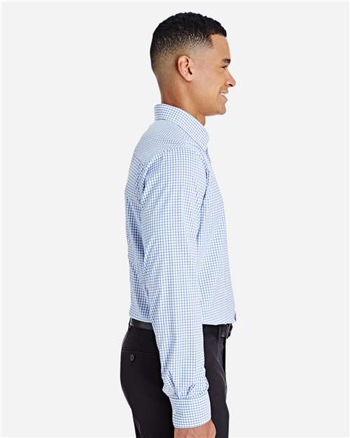 Men's CrownLux Performance® Micro Windowpane Woven Dress Shirt