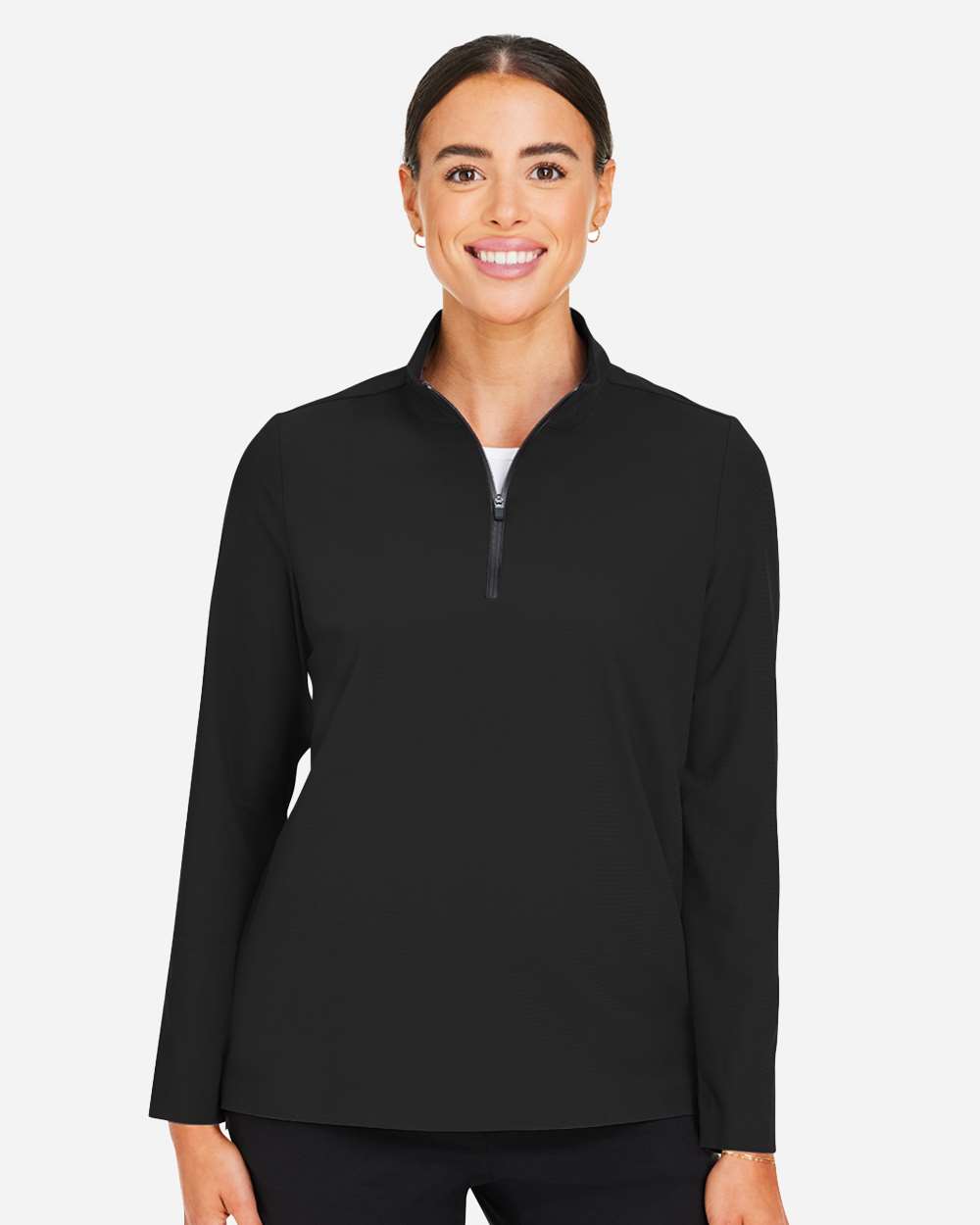 ๐ฅ Devon & Jones Women's CrownLux Windsor Quarter-Zip Pullover Up To 3XL DG410W - Picture 3 of 25