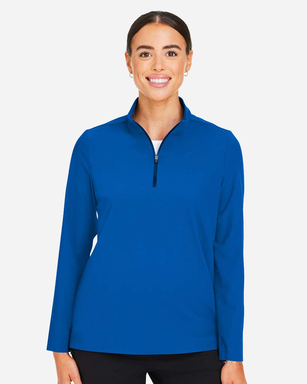 ๐ฅ Devon & Jones Women's CrownLux Windsor Quarter-Zip Pullover Up To 3XL DG410W - Picture 9 of 25
